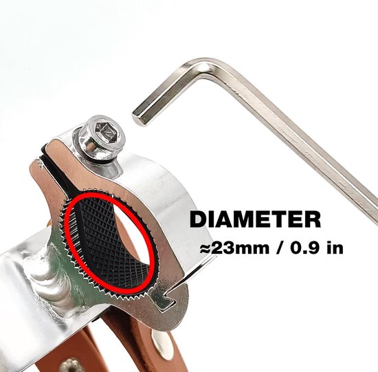 Retro fietsflessenhouder 2.75 "- universele houder - fietsdrankenrek/bekerhouder/mobiele flessenhouder - geschikt voor motorfietsen, kinderwagens, rolstoelen, skateboards en golfkarren — afbeelding 3