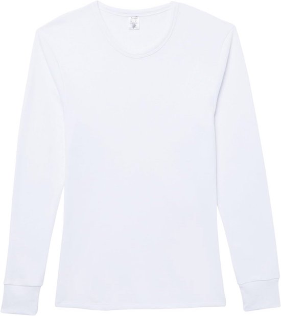 FALKE Heren Top van onderlaag Warm Round Neck M S/s Ts functioneel materiaal sneldrogend 1 stuk, Wit White 2860, XL