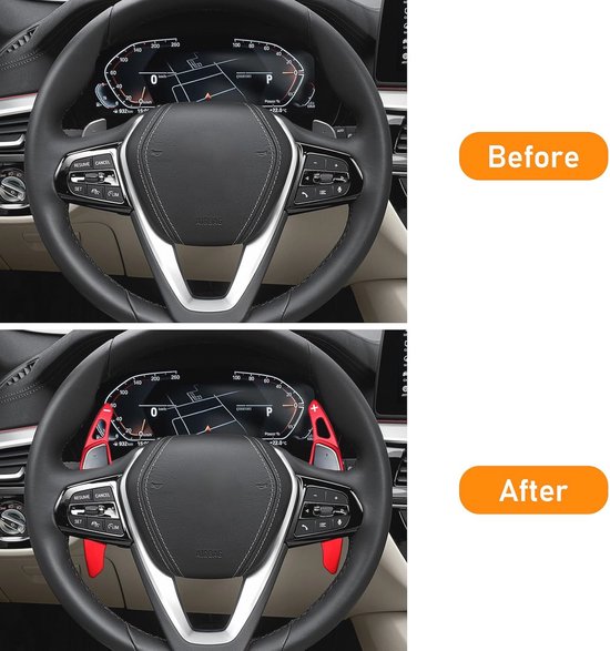 Compatibele Aluminium Paddle Shifter Extensions voor G-serie BMW's van Merkloos — afbeelding 5