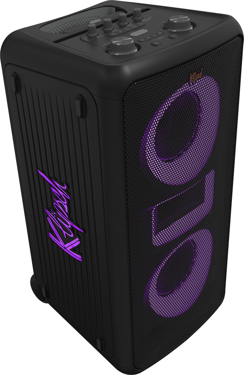 KLIPSCH MIAMI Horn loaded Party speaker | 180 watt | 2 x 5.25 inch woofers | Verrijdbaar | accu 18 uur | Bluetooth 5.2 | Microfoon