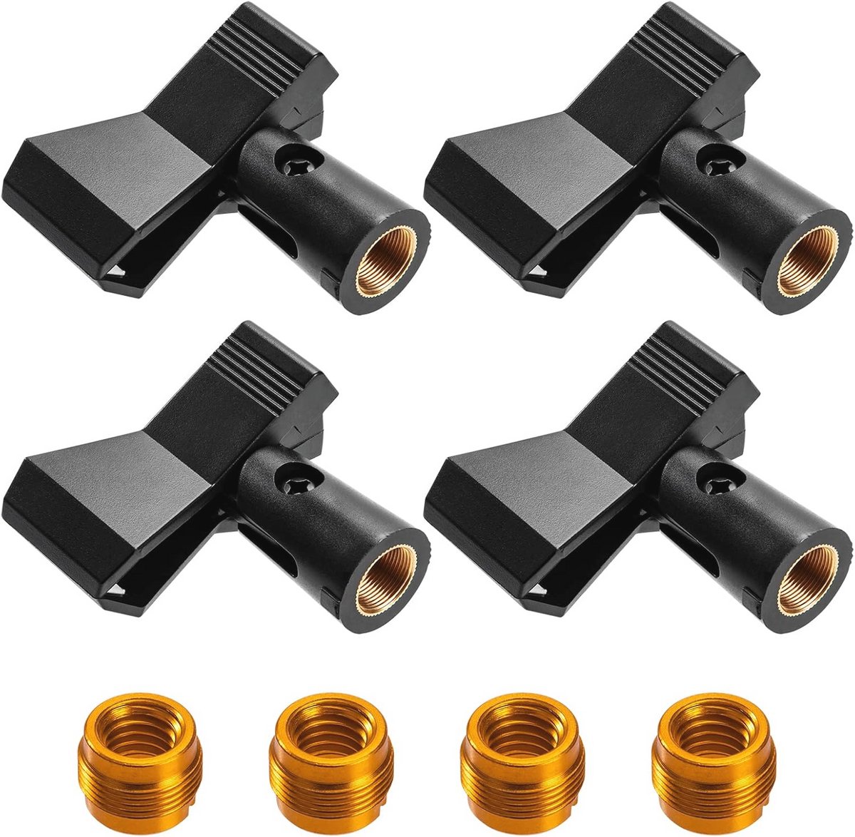 Universele Microfoonhouder met Schroefadapter - 4 Stuks