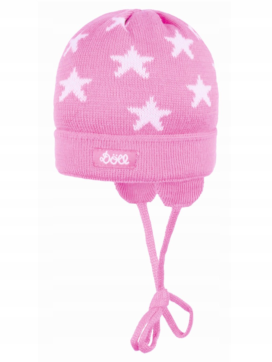Döll Baby Muts Gebreid Maat 39 Rood Unisex Katoen