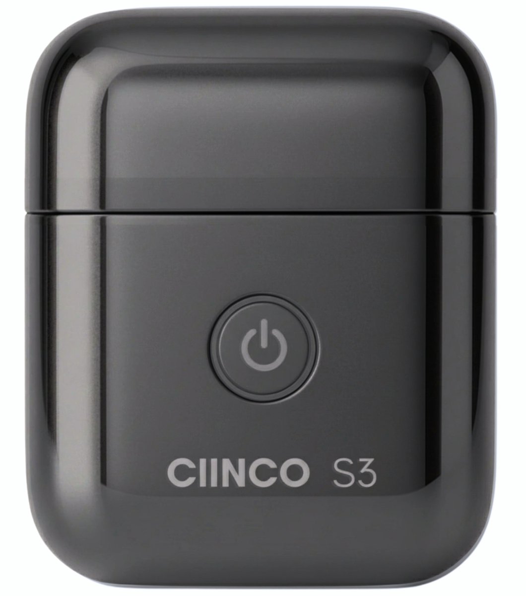 CIINCO® Series S3 – Scheerapparaat met Uniek Minimalistisch Design – 3D SonicBlade™ Technology – Drievoudig Stainless Steel Scheerbladen - IPX7 Waterproof – USB-C Oplaadbaar MaxCore™ 30-Dagen Batterij – Luxe Hardbox Verpakking - CIINCO® - €59,00