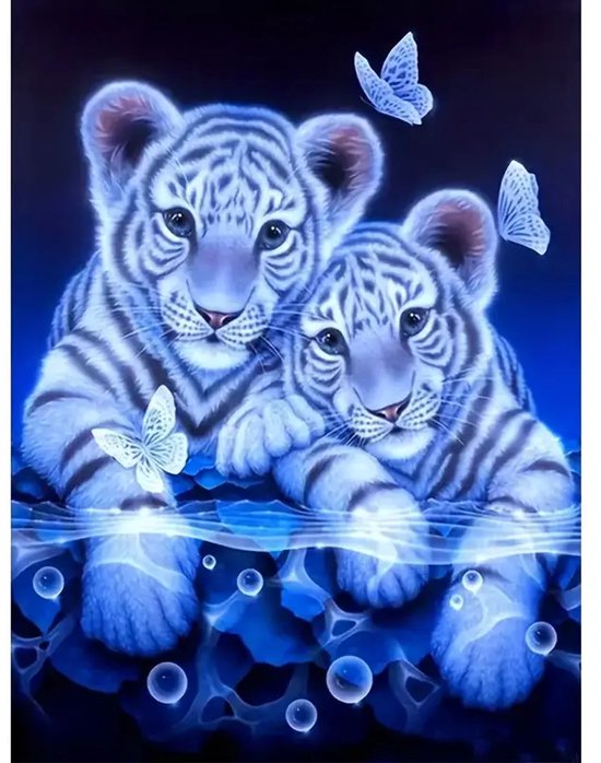 nr 368 Diamond Painting set Welpen 20x30cm