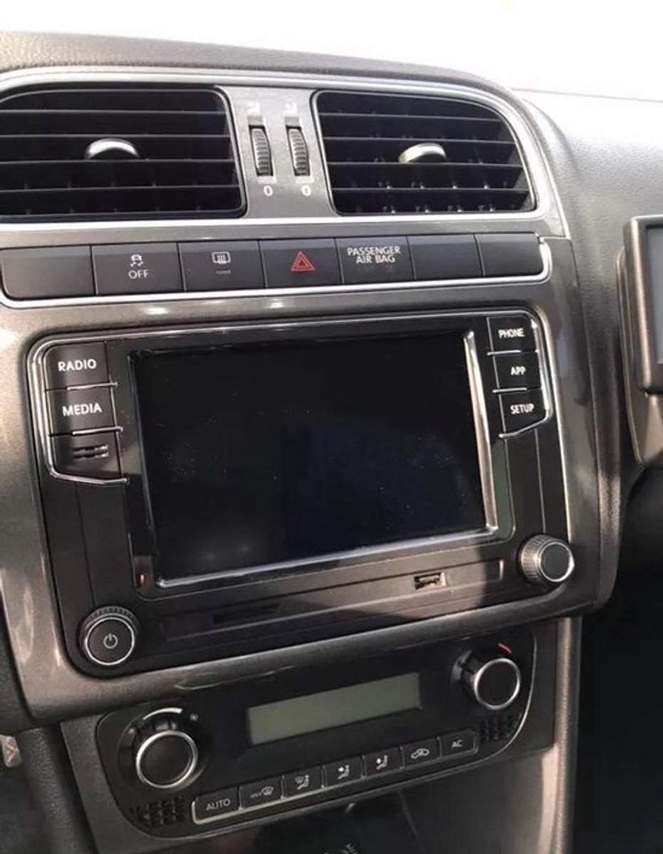 Frame sierlijst voor radio 2 din voor polo Polo 6c 2014-2018 kleur Piano Black