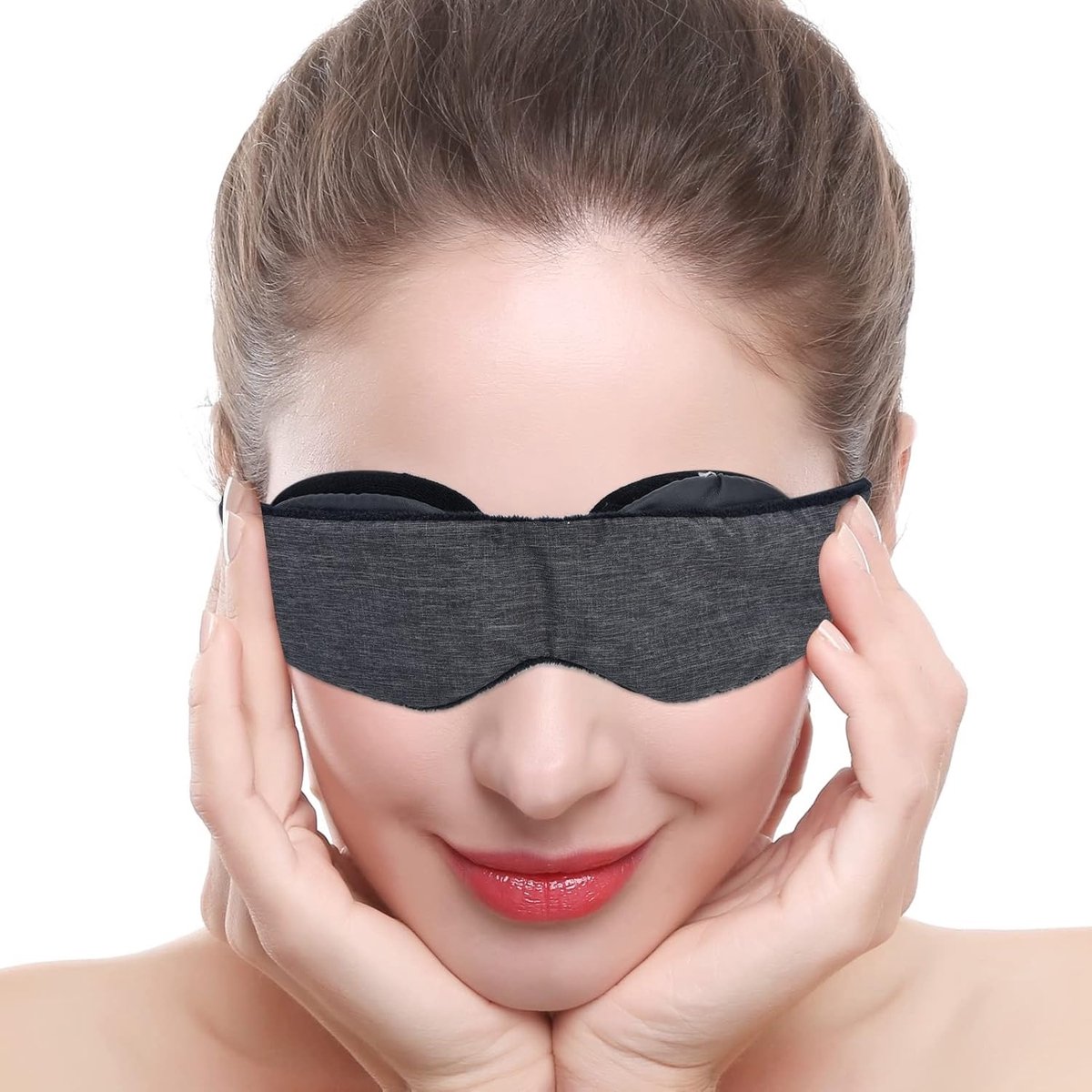 100% verduisterend 3D slaapmasker voor dames en heren - Ultrazacht en comfortabel — afbeelding 2