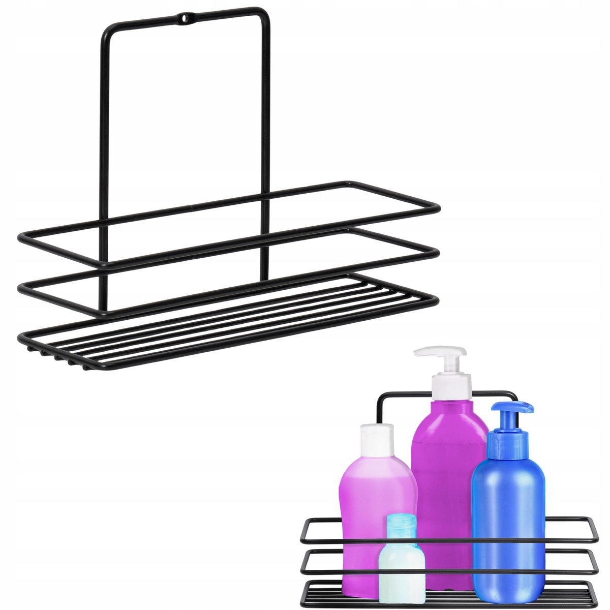 Zwarte Loft Wandrekje - Keuken & Douche - Metaal