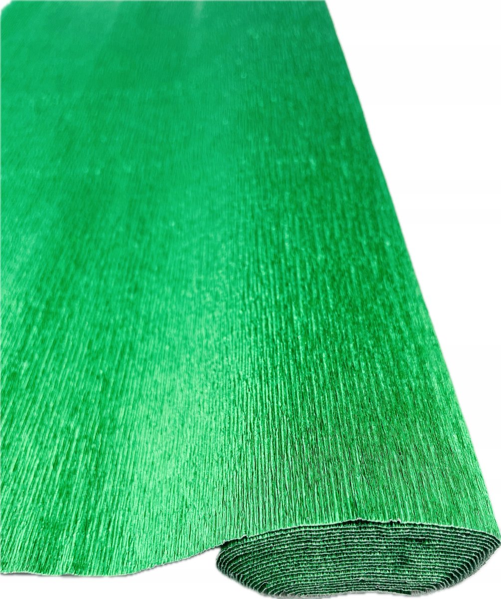 Metaalkrepp papier 180g groen 50x250cm