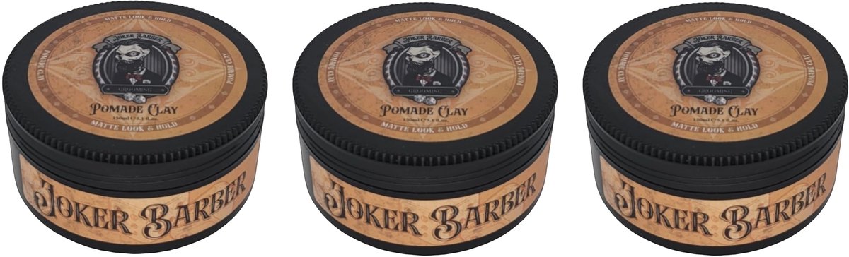 JOKER BARBER - 3X Pomade Clay 150ml