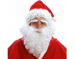 Sint Nicolaasset: Muts met Krullen, Baard & Wenkbrauwen
