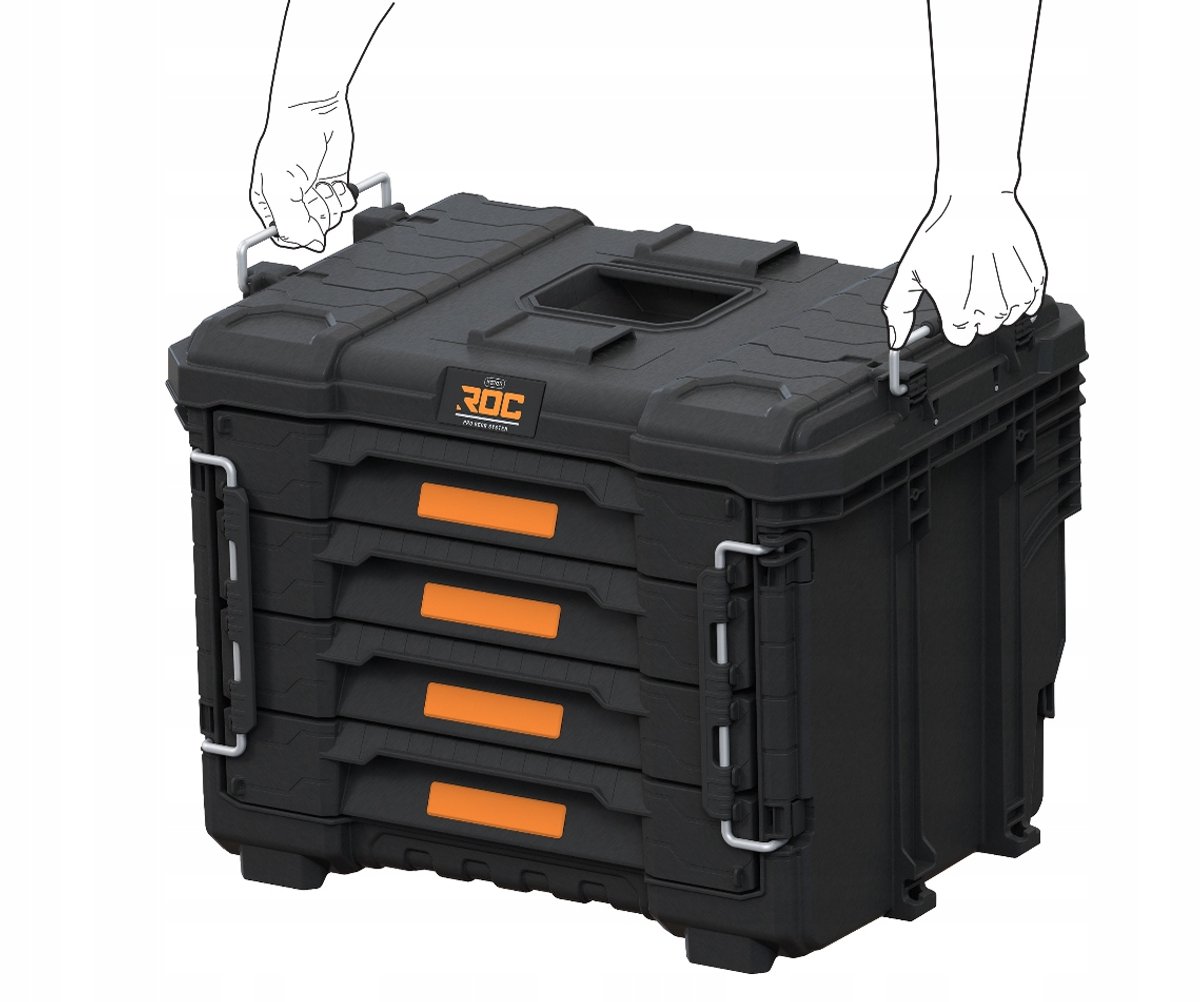 Keter Pro Gear XL Gereedschapskoffer - 2 lades - 56,6x38,5x41,1cm