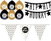 Versierings Pakket Festive Gold "Hip Hip Hooray" (S)