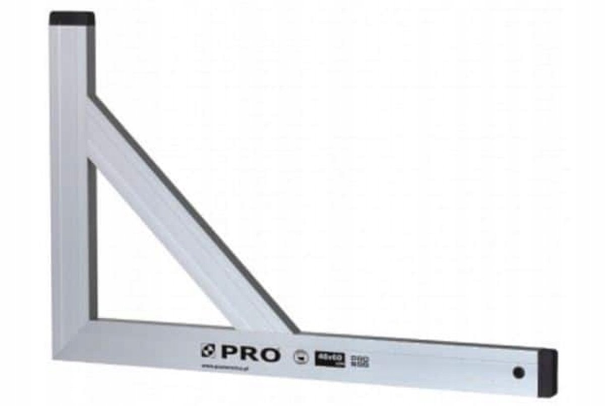 PRO Hoekprofiel 50x100cm met versteviging, geanodiseerd