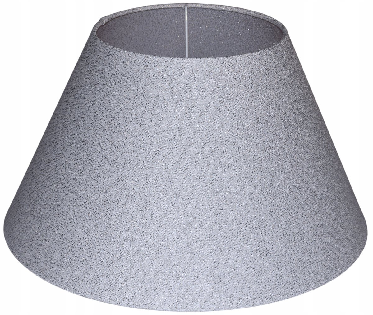 Lampenkap Kegelvormig E27/E14 Wit met Zilver/Goud Glitter 31cm