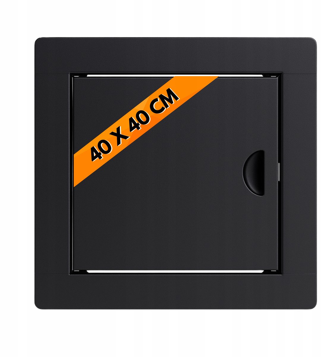 Zwart Metalen Inspectieluik 40x40cm met Klikslot