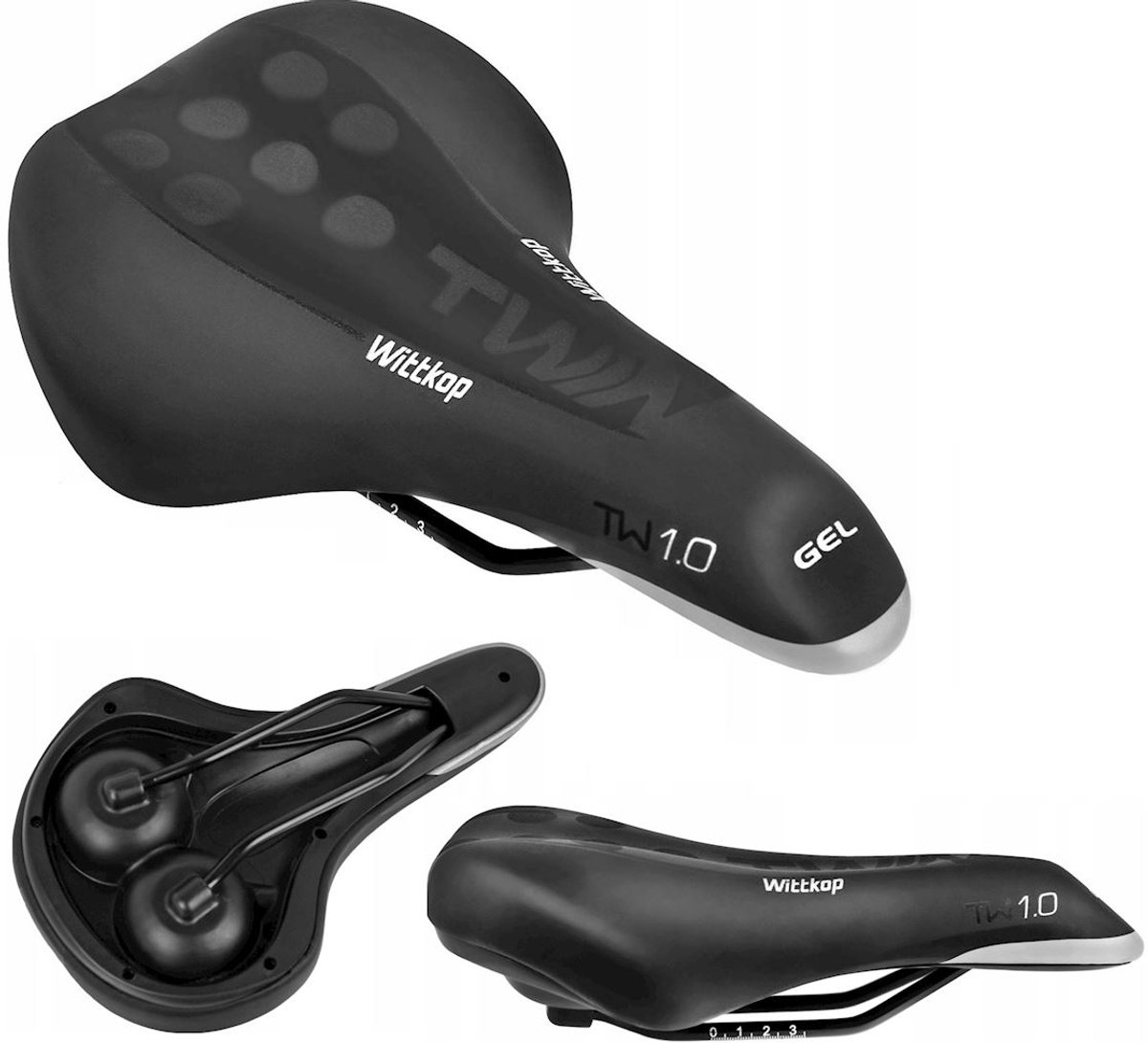 Wittkop Sport Gel Heren Zadel - Comfortabel MTB & Trekking Fietszadel