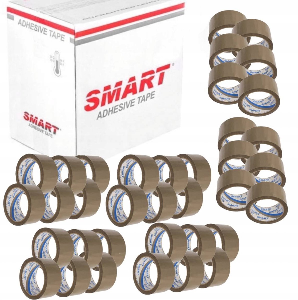 Bruine Pakking Tape 48mm x 90m - 36 Rollen