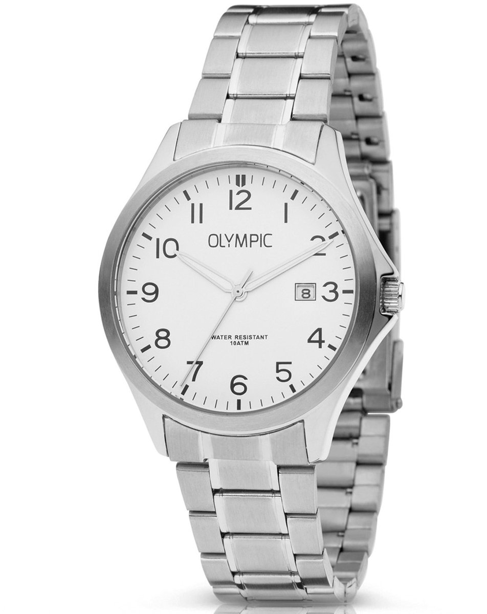 Olympic OL72HSS245 ROBIN - Horloge - Staal - Zilverkleurig - 40mm