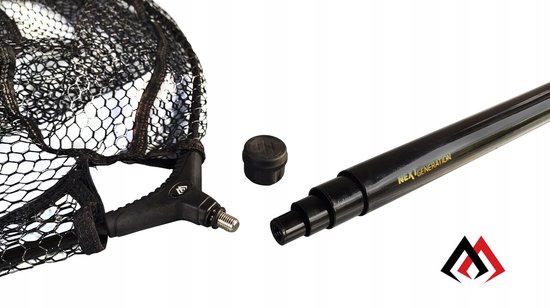 Mikado Telescoop Schepnet 2m met Rubberen Net - 60x50cm — afbeelding 4