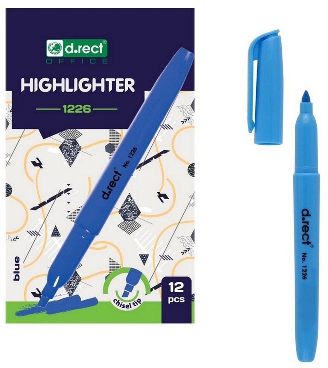 D.RECT Markeerstift Blauw 1-5mm - 1 Stuk