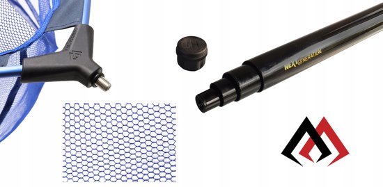 Mikado Telescoop Schepnetsteel 200cm met Fijne Net 2x2mm — afbeelding 2