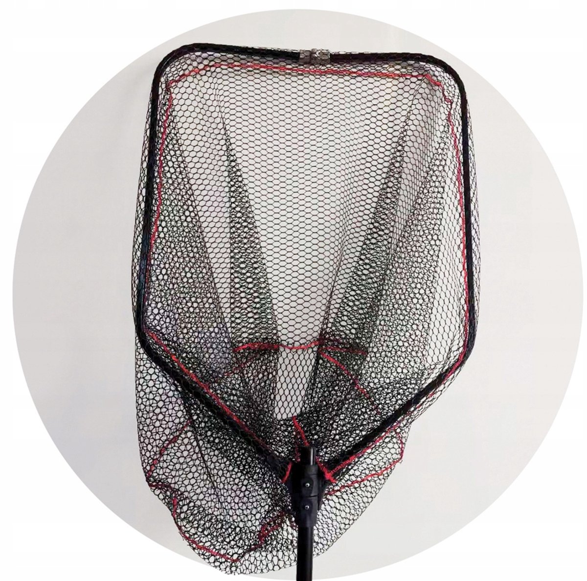 York Black Rubber Visnet 250cm Telescoop 58x70cm