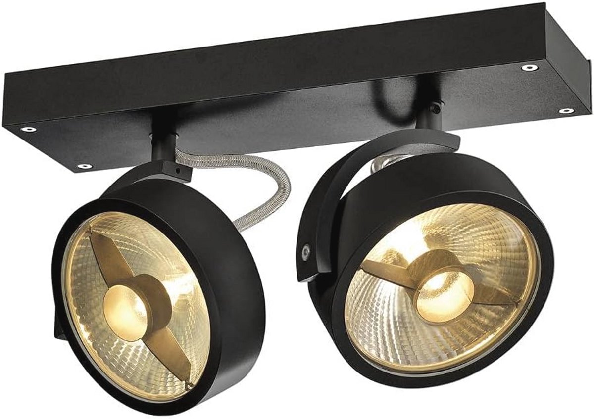 Zwart Wand- en Plafondarmatuur Opbouwarmatuur voor Binnen - GU10 75W