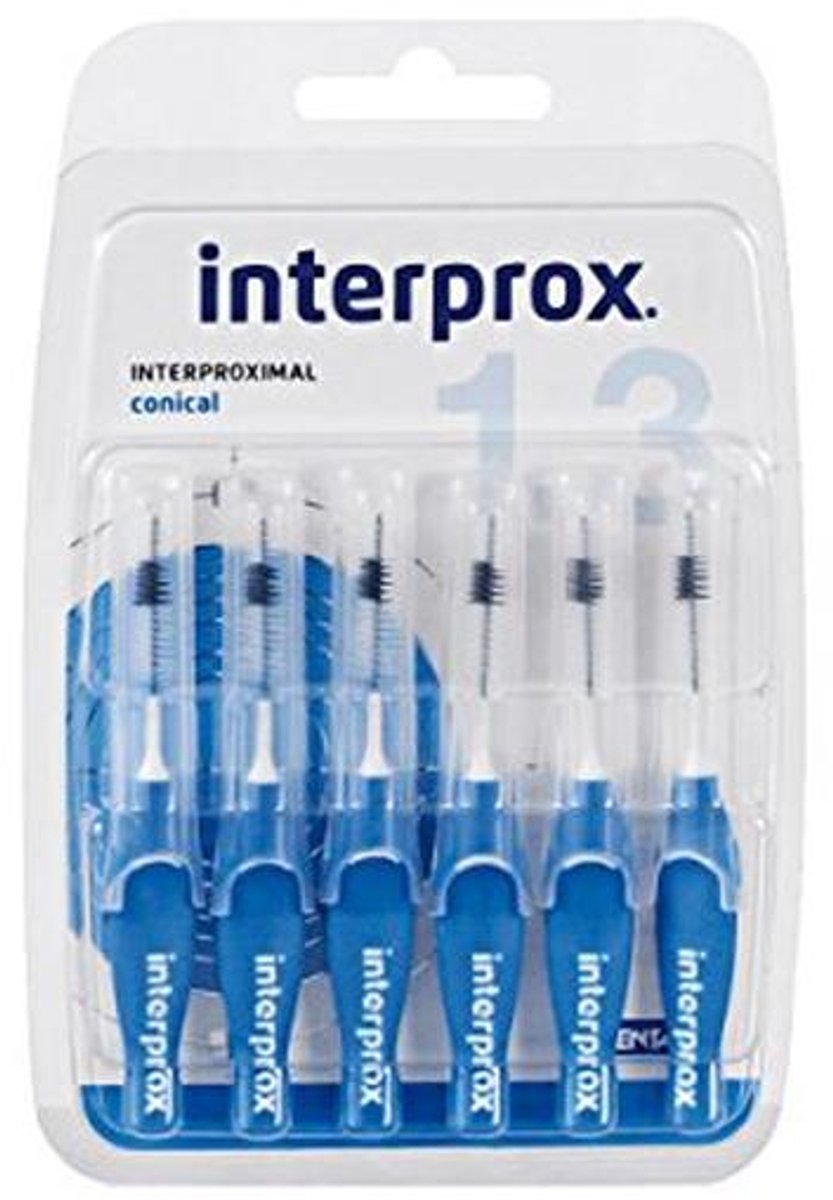 Interdentale borstels conisch blauw - 18 stuks