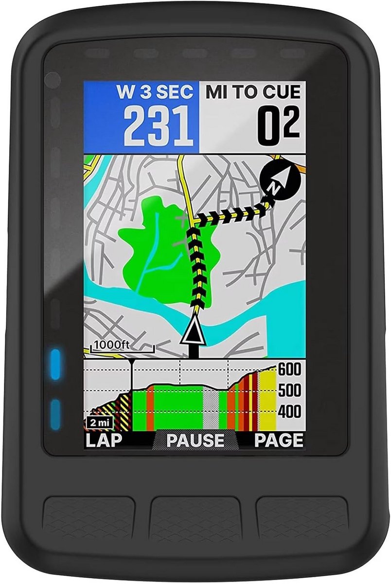Schokbestendige TPU Hoes voor Wahoo ELEMNT ROAM (WFCC4) - Zwarte Beschermhoes