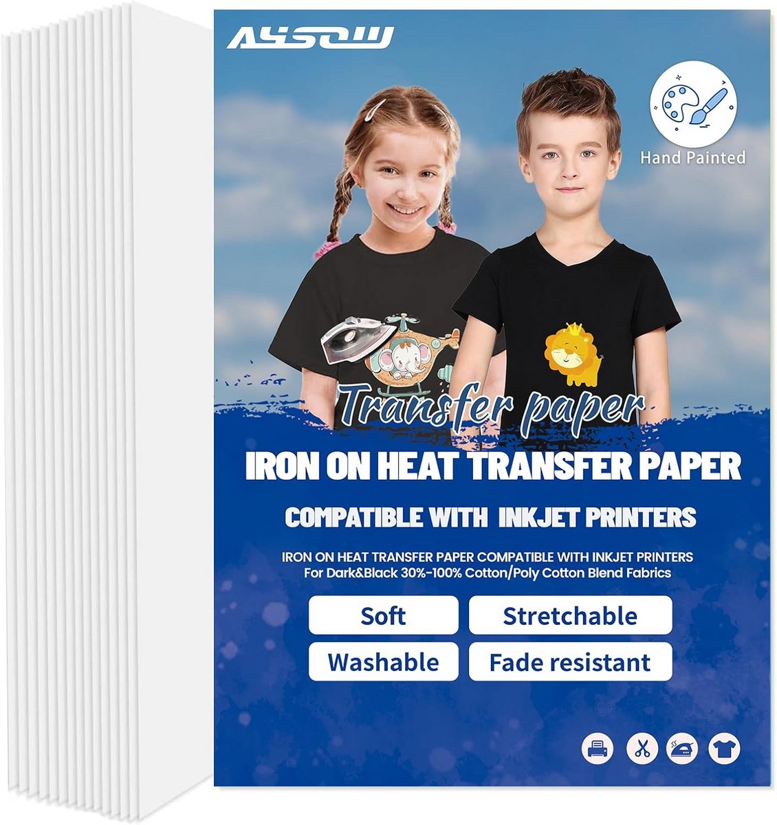 15 A4 Bladen Transferpapier voor Textiel - Geschikt voor T-Shirts en Donkere Stoffen