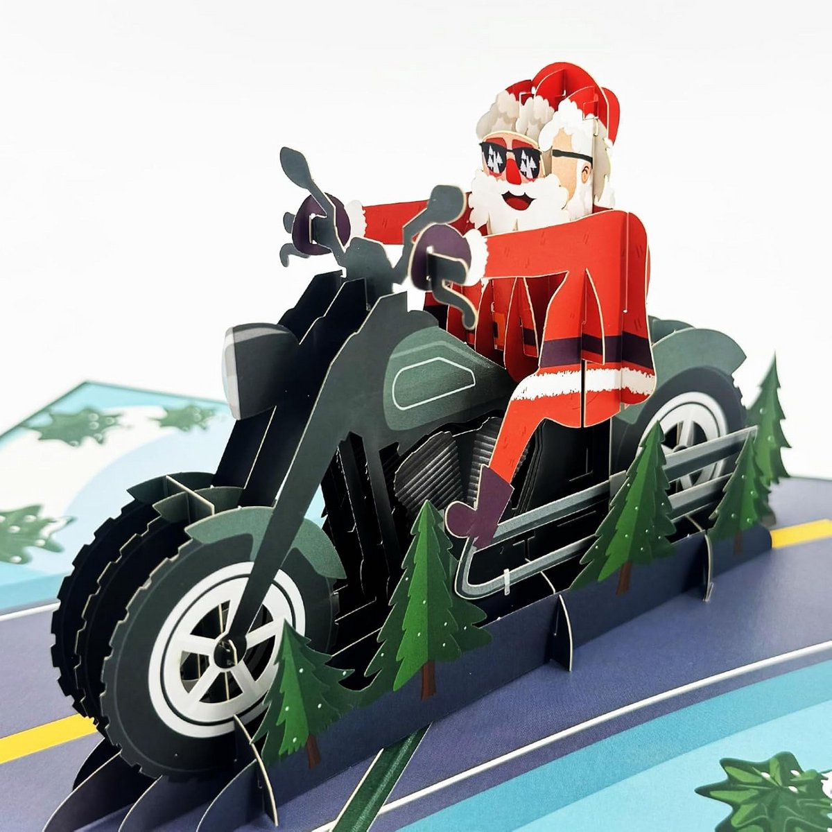 3D Pop-Up Kerstkaart met Uitsnede - Verras met de Feestdagen