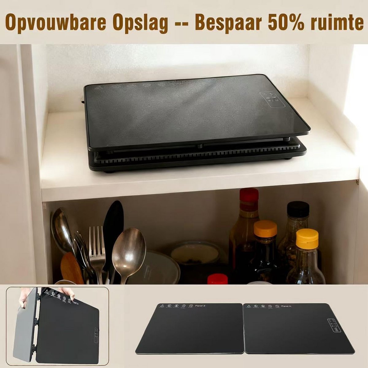 Euakee Elektrische ovenwarmer, verwarmingsplaat met instelbare