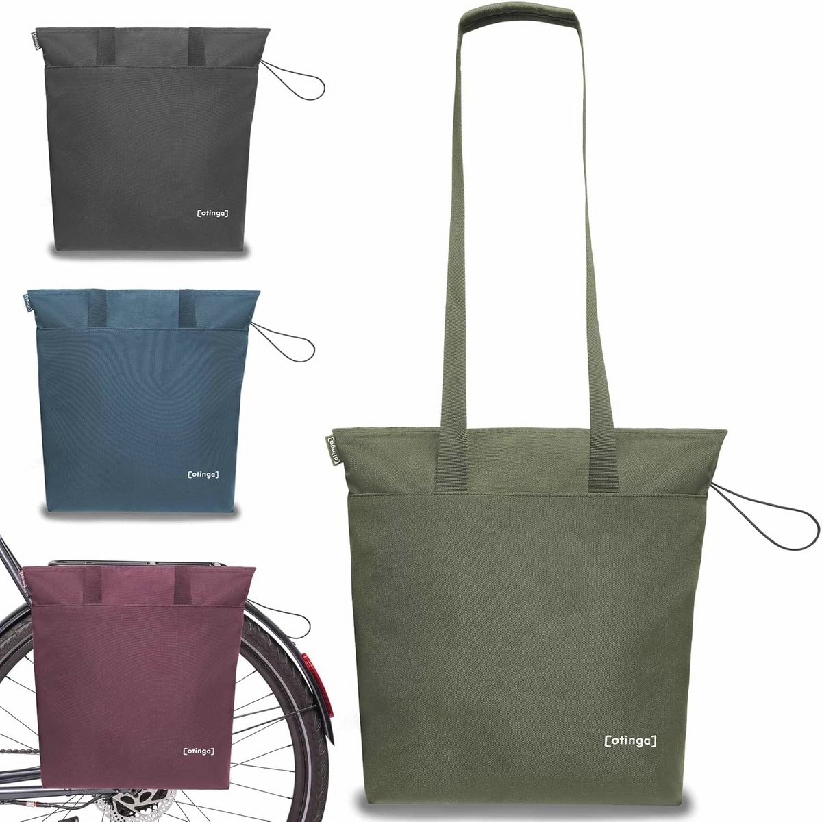 Opvouwbare Fietstas - 14 Liter Boodschappentas voor Bagagedrager