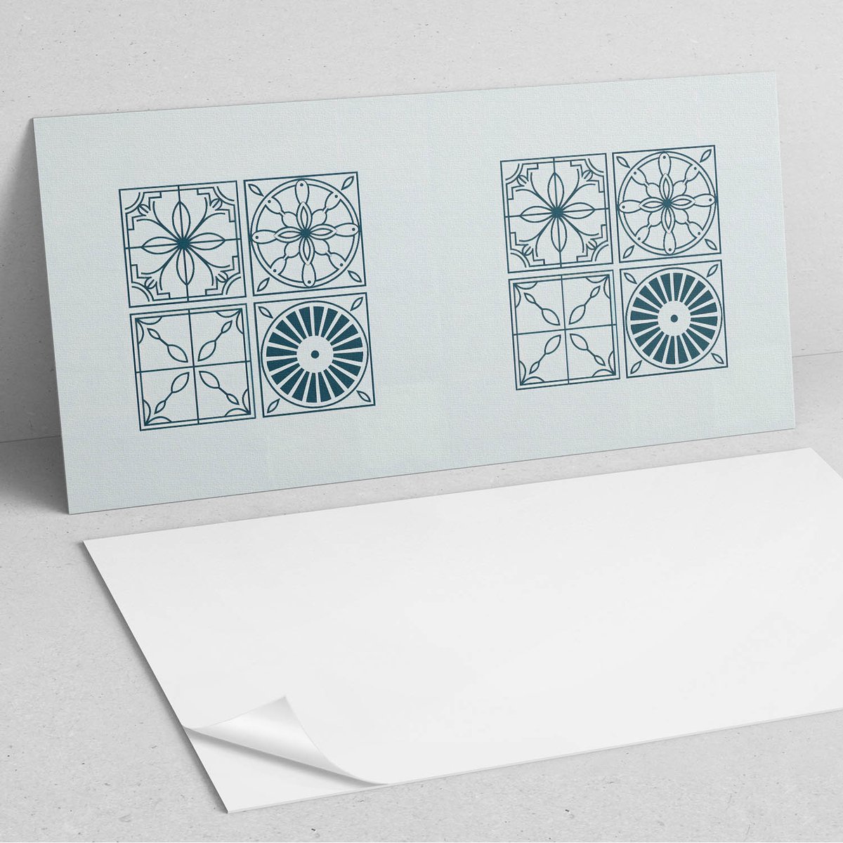 Coloray Wandpanelen Zelfklevend - Geometrische tegelpatronen PVC Wandpanelen - 120 cm x 60