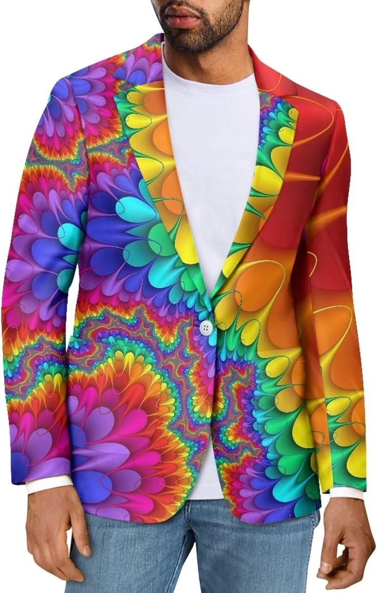 Lichtgewicht Heren Blazer Casual Slim Fit Pak Jas voor Feest en Bruiloft - Grote Maten XS-5XL