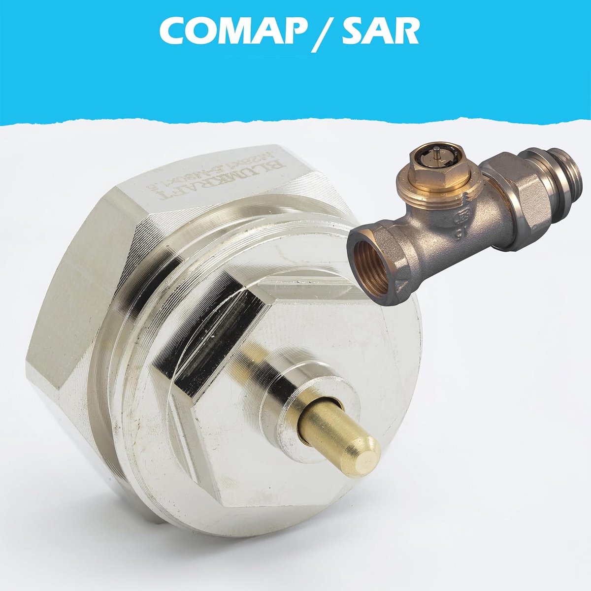 Radiatoradapter M28 x 1,5 naar M30 x 1,5 - Compatibel met intelligente thermostaatkoppen