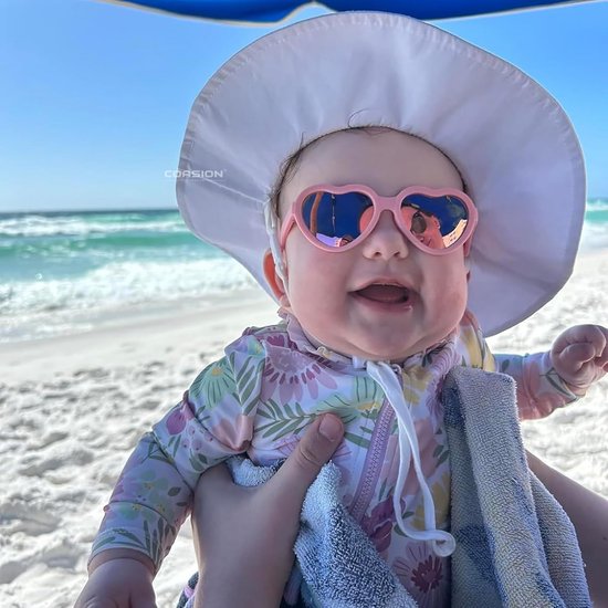 Onbreekbare Gepolariseerde Babyzonnebril met Riem Hartvormig 0-12 Maanden — afbeelding 2
