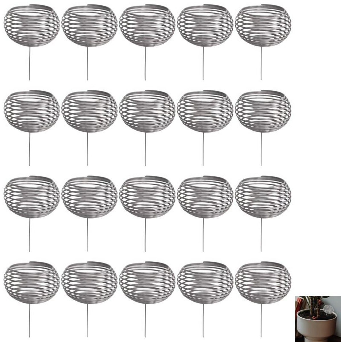 20 stuks - Bonsai-mestmanden - draagbare net-tuinkamerpotten - Plantaardige voedingsstoffenbeker - voor bonsai, plantenbakken, tuinaccessoires, plantenbakjes, boomgaard, potplanten, orchideeën - 3.8×3.8×6cm