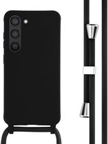 Coque Samsung Galaxy S23 - Coque en Siliconen iMoshion avec cordon - Zwart
