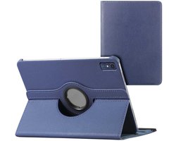 imoshion Tablet Hoes - Geschikt voor Lenovo Tab P12 - 360° Draaibare Bookcase - Donkerblauw