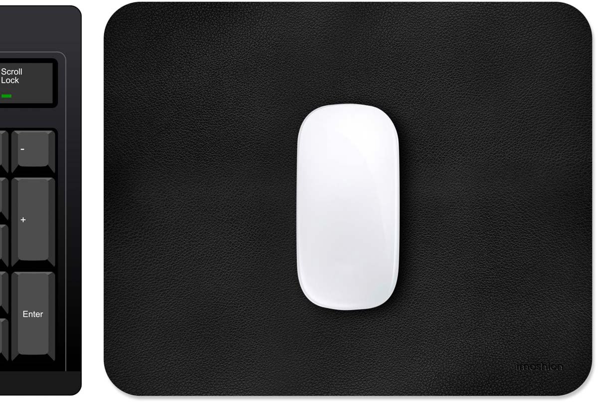 Bol.com imoshion Muismat - 21 x 26 cm - Gemaakt van PU Leer - Antislip Materiaal - Geschikt voor School en Kantoor aanbieding