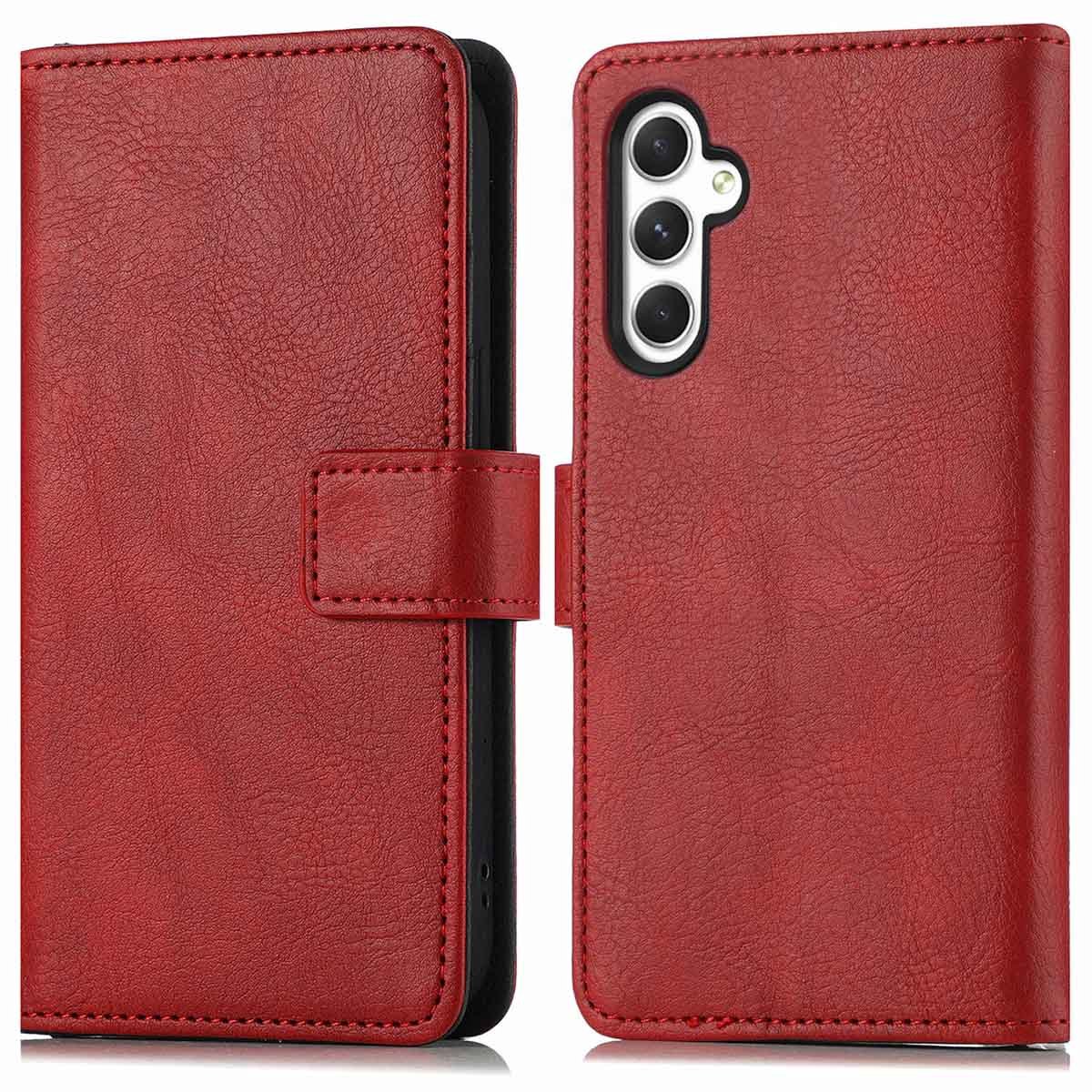 imoshion Hoesje - Geschikt voor Samsung Galaxy A25 (5G) - Luxe Bookcase - Rood