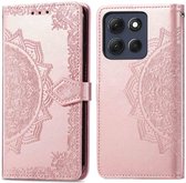 imoshion Hoesje - Geschikt voor Motorola Moto G86 - Mandala Bookcase - Rosé Goud
