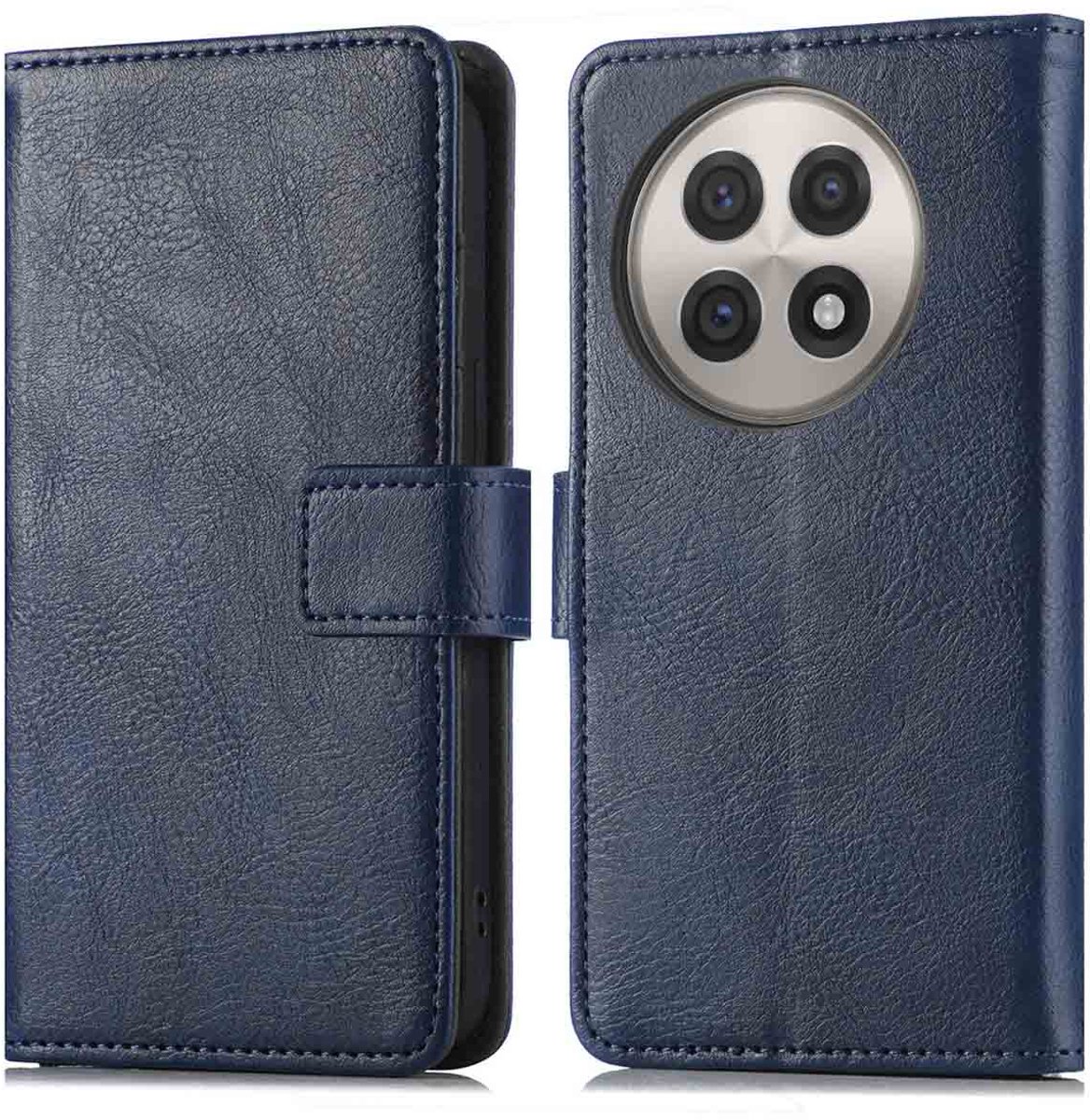 imoshion Hoesje - Geschikt voor OnePlus 13R - Luxe Bookcase - Donkerblauw