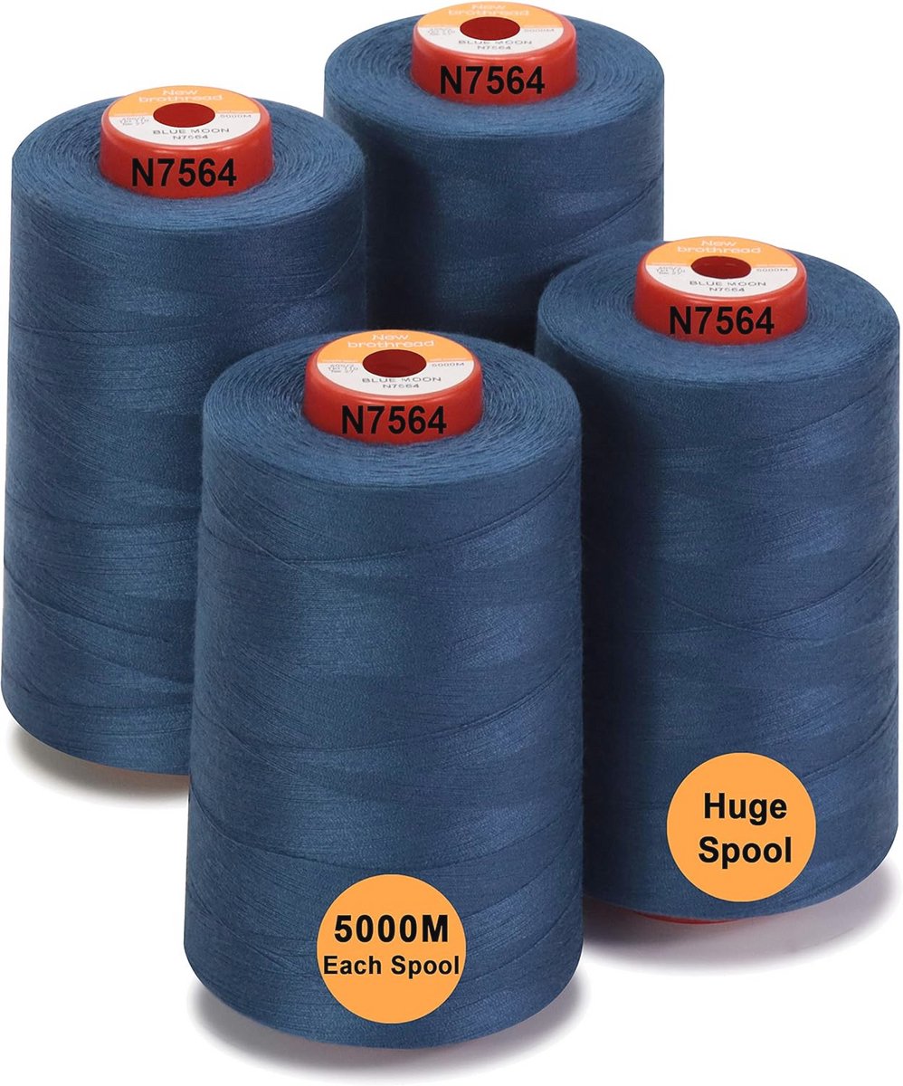 28 Opties 5000m Polyester Naaigaren voor Naaien, Quilten en Patchwork - Grote Kegels