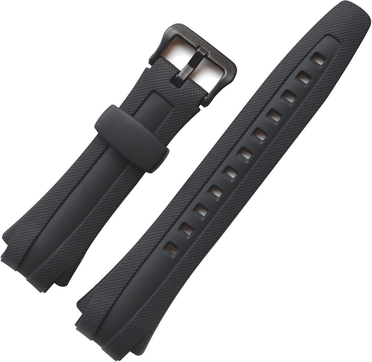 Hars Horlogeband 17mm voor Heren - Vervangende Polsband Geschikt voor Casio AQ 163-AQ 160 Modellen