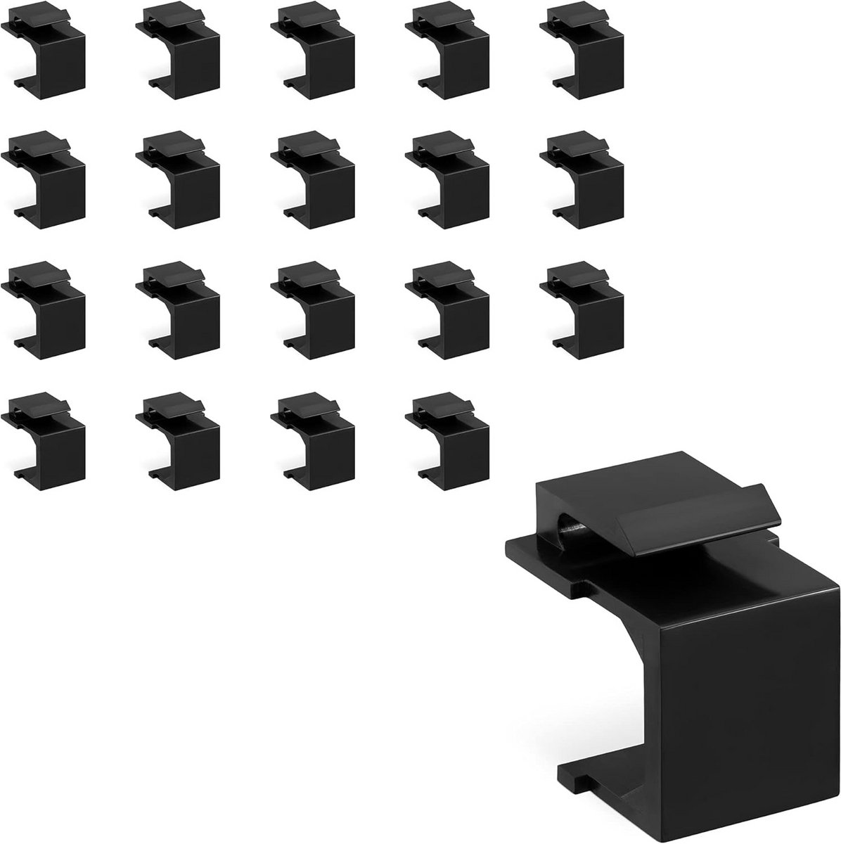 Keystone Dummy Covers - Set van 20 Stuks - Bescherming Tegen Stof voor Patch Panels