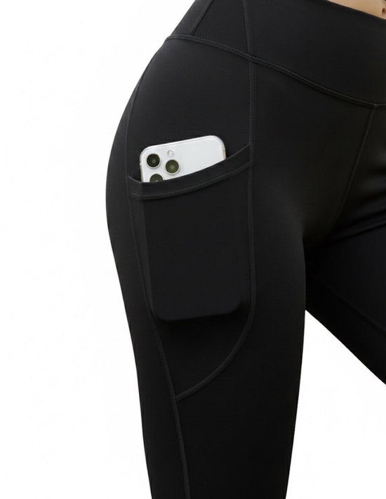 Comfortabele Sportlegging met Diepe Telefoonhouder - Perfect voor Yoga - Fitness - Hardlopen - Maat S van Merkloos — afbeelding 3