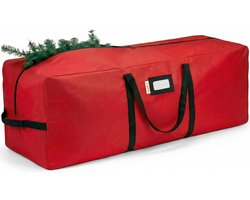 Posity Kerstboom Opbergtas – Kerstboomtas / Opbergzak / Opberghoes – Kunstkerstboom tas tot 210cm – Duurzaam Polyester met Stevige Handvaten & Ritssluiting – Rood
