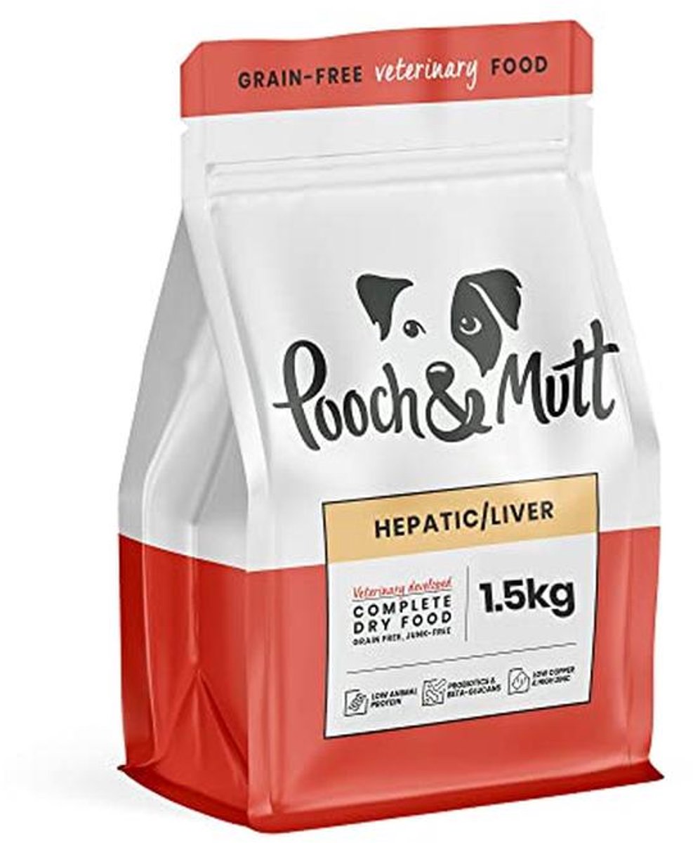 Graanvrij Dierenarts Dieetvoer voor Leverfunctie 1,5 kg